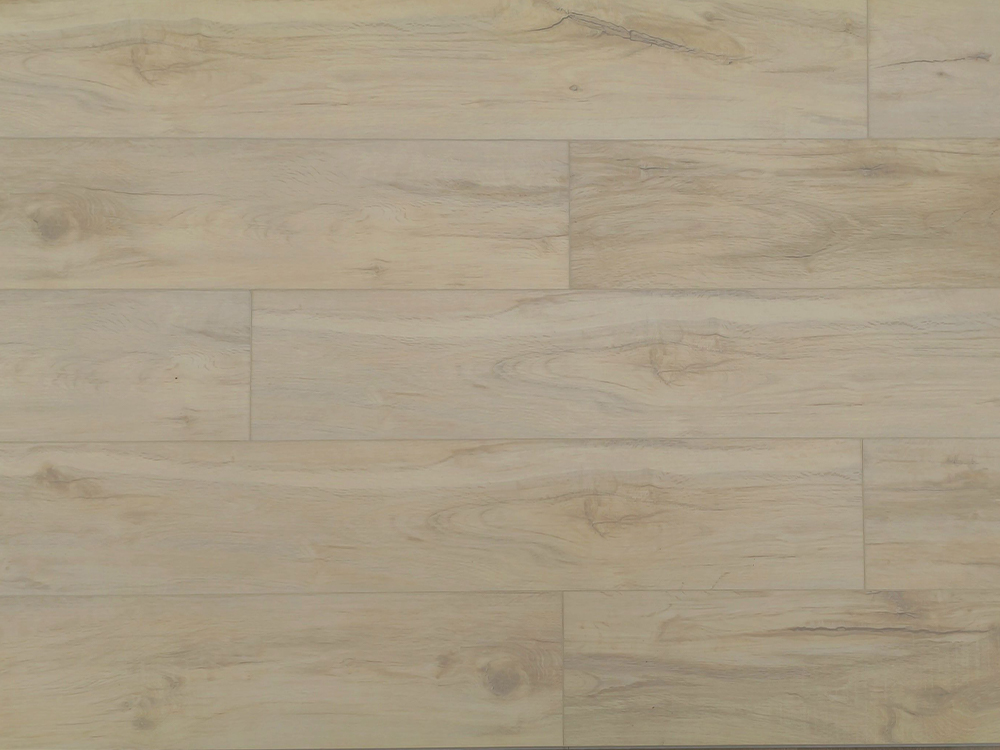 SPC parquetant le grain en bois beige clair 7,25 × 48