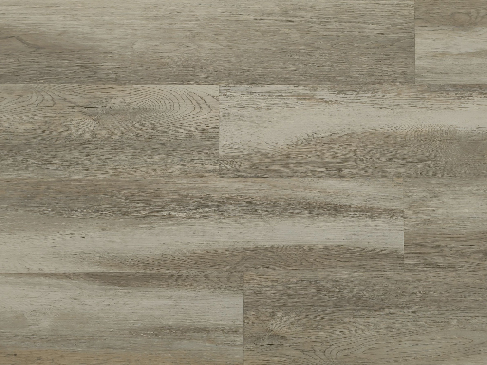 SPC parquetant la serrure Uniclick de sous-couche en bois gris clair 7×60