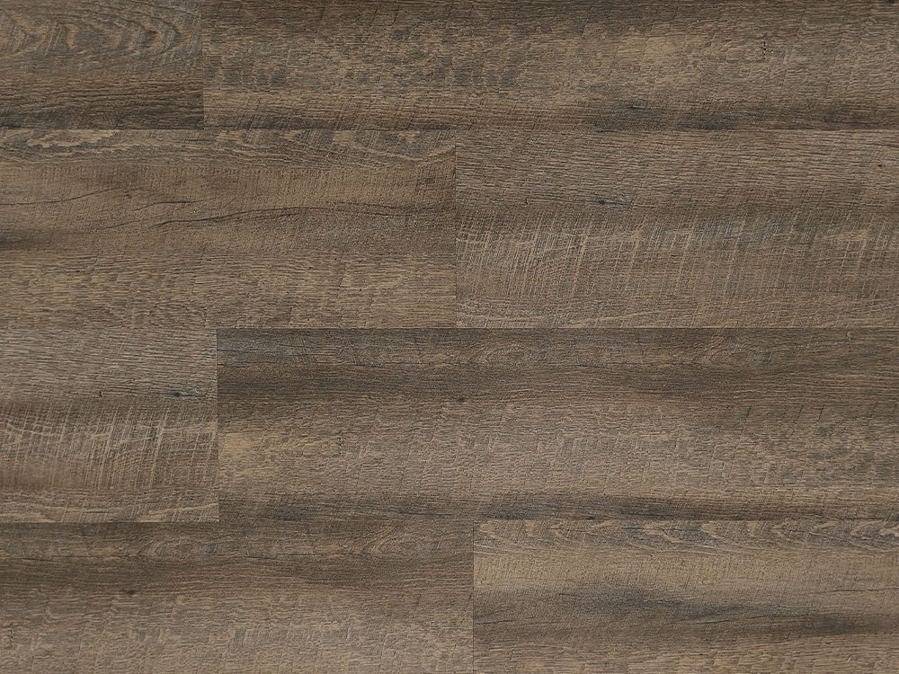 WPC parquetant le grain en bois brun foncé 9×48