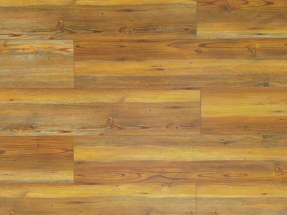 SPC parquetant le grain en bois jaune chaud 7,25×48