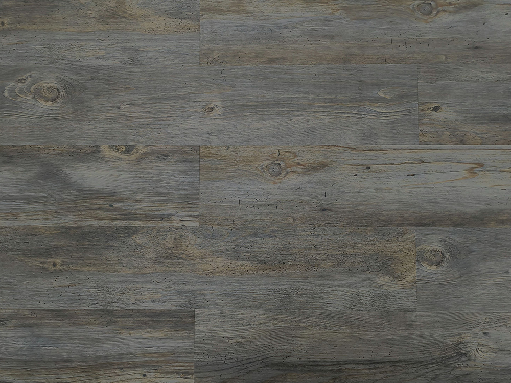 SPC parquetant le grain en bois gris-foncé 7,25×48
