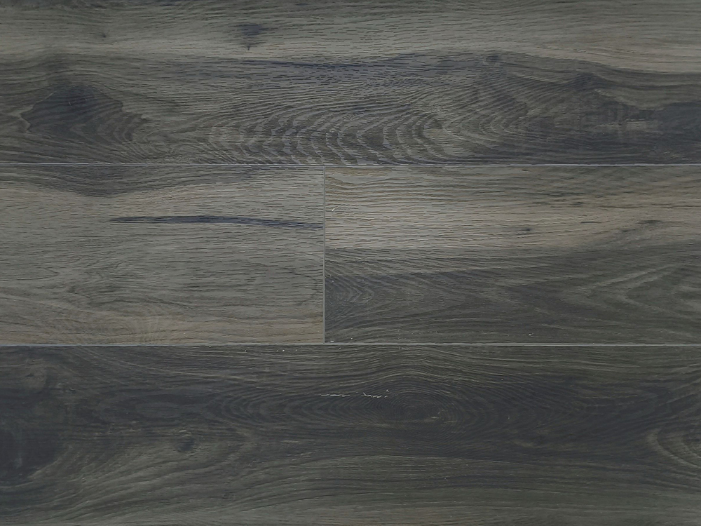 Revêtement de sol SPC Grain de bois gris foncé 7,25 × 60