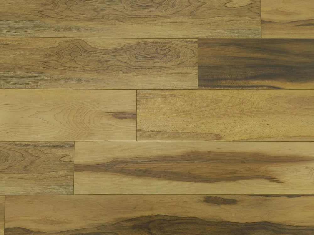SPC parquetant l'usure élevée résistante 6.5mm du grain en bois jaune chaud 7.25×48