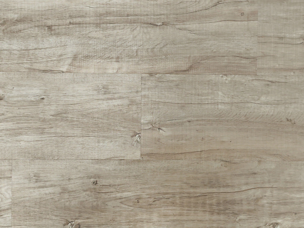 Revêtement de sol WPC grain de bois gris clair 9 × 48 