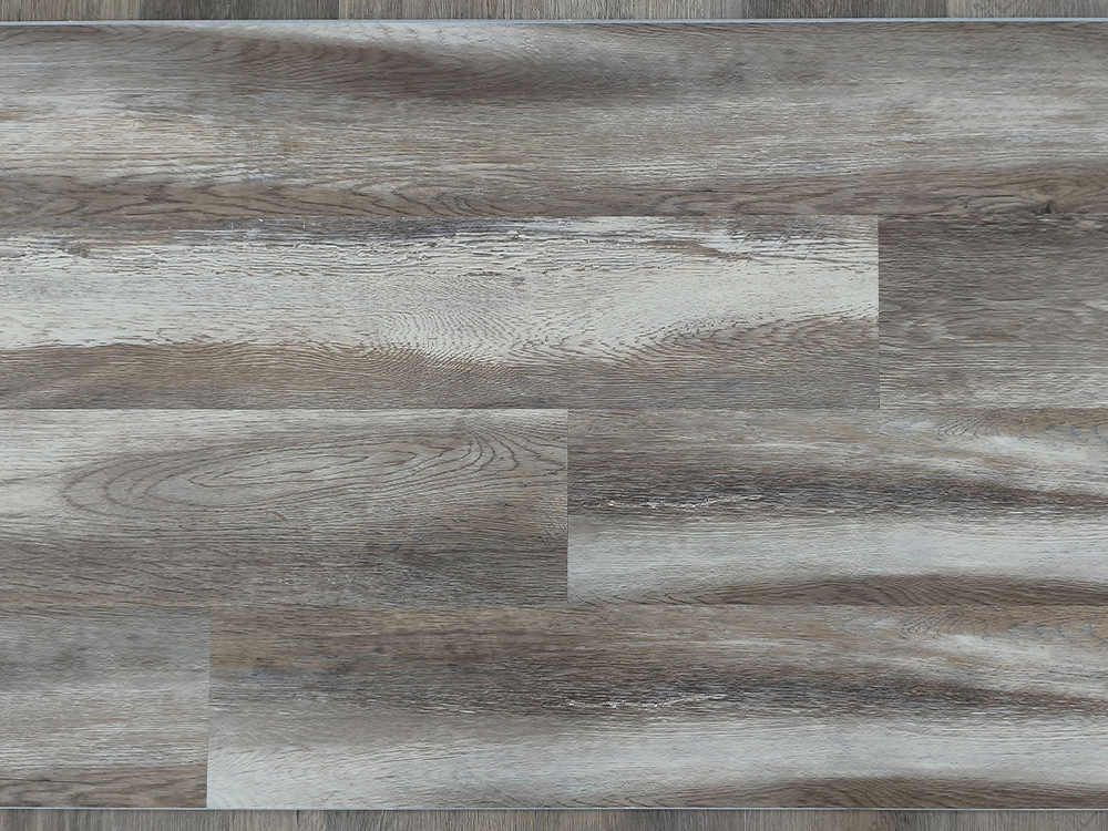 Revêtement de sol SPC Grain de bois gris patiné 7 × 60 